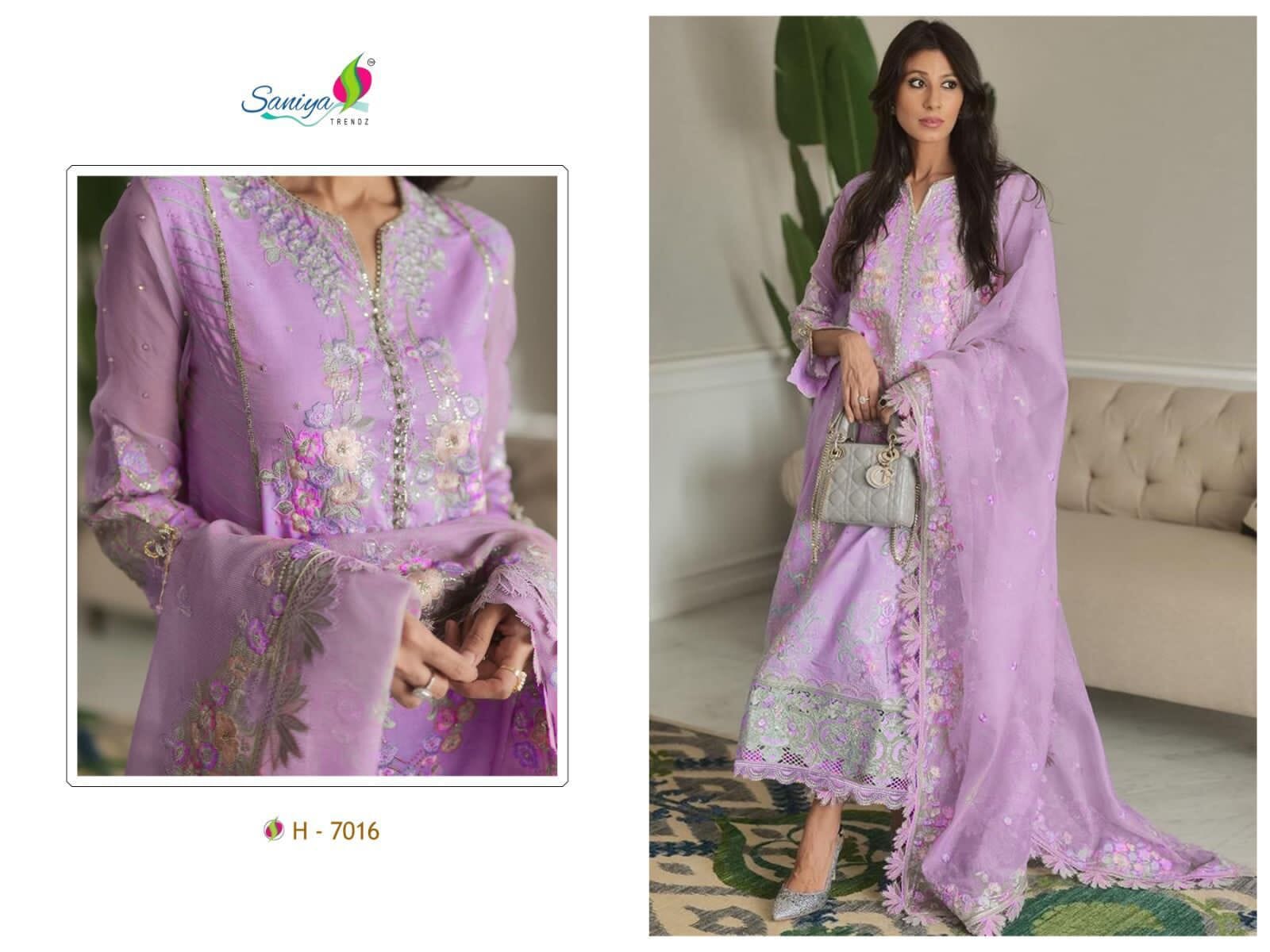 Hit Lavender Purple Mushq Cambric Cotton Pakistani Suit Designer Suits Shopin Di Apparels 