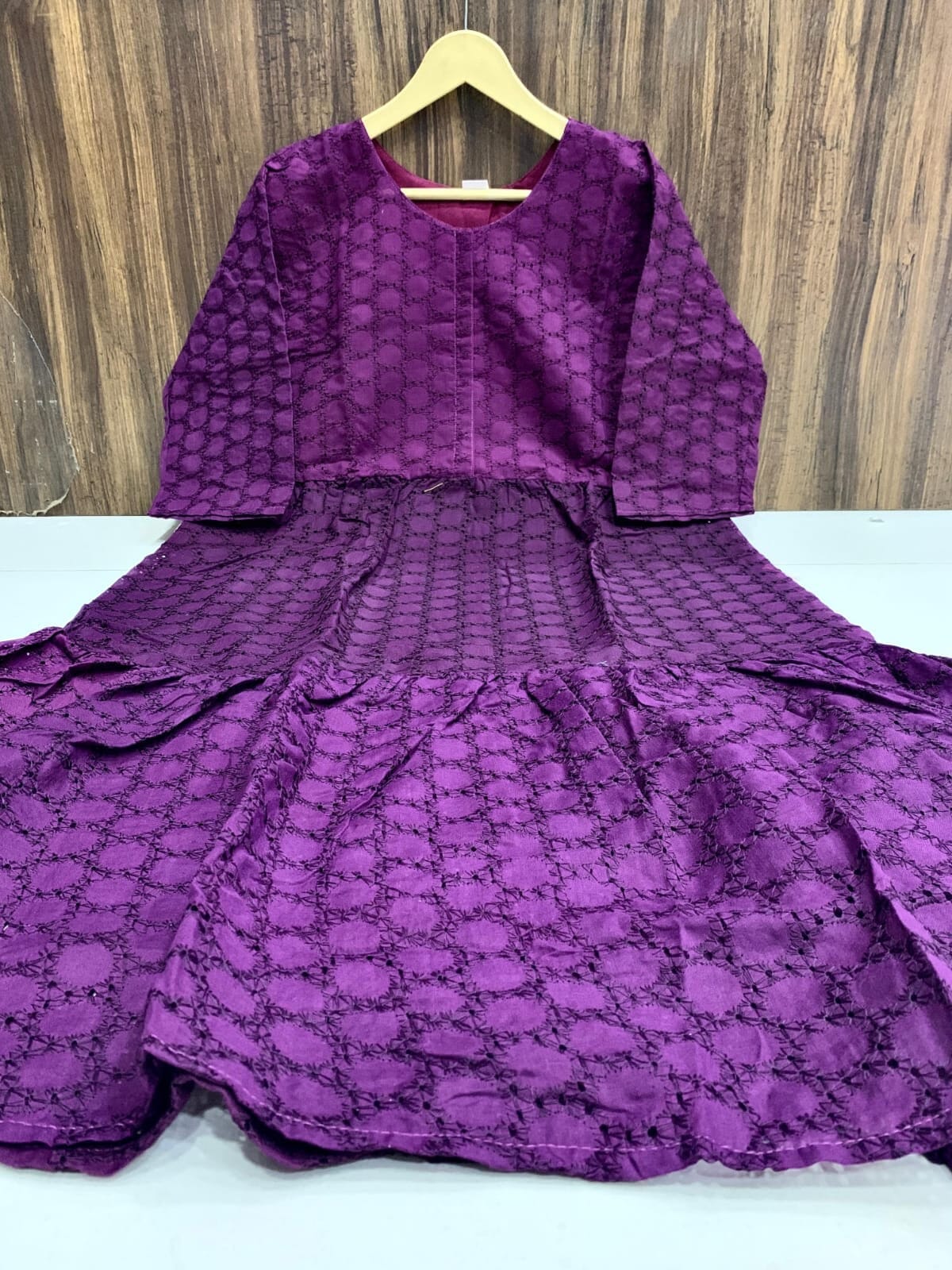 Purple Hakoba maxi Dress Kurti Kurti Shopin Di Apparels 