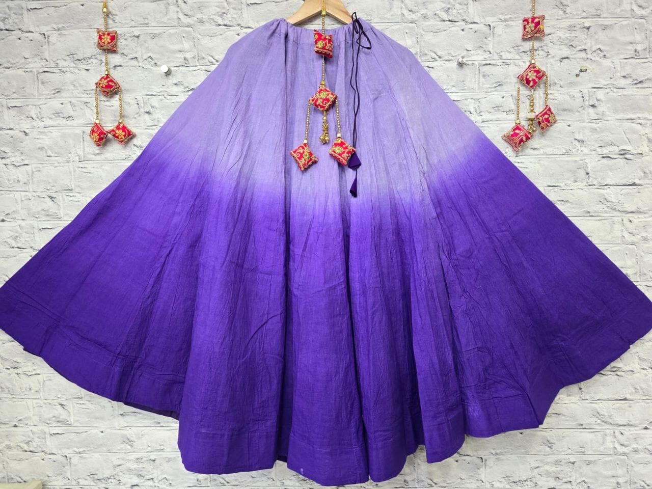 Purple Ombré Mix Fabric Skirt Skirt Shopin Di Apparels 