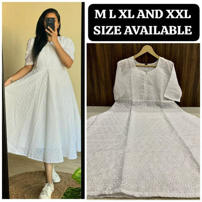 White Hakoba maxi Dress Kurti Kurti Shopin Di Apparels 