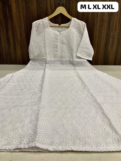 White Hakoba maxi Dress Kurti Kurti Shopin Di Apparels 