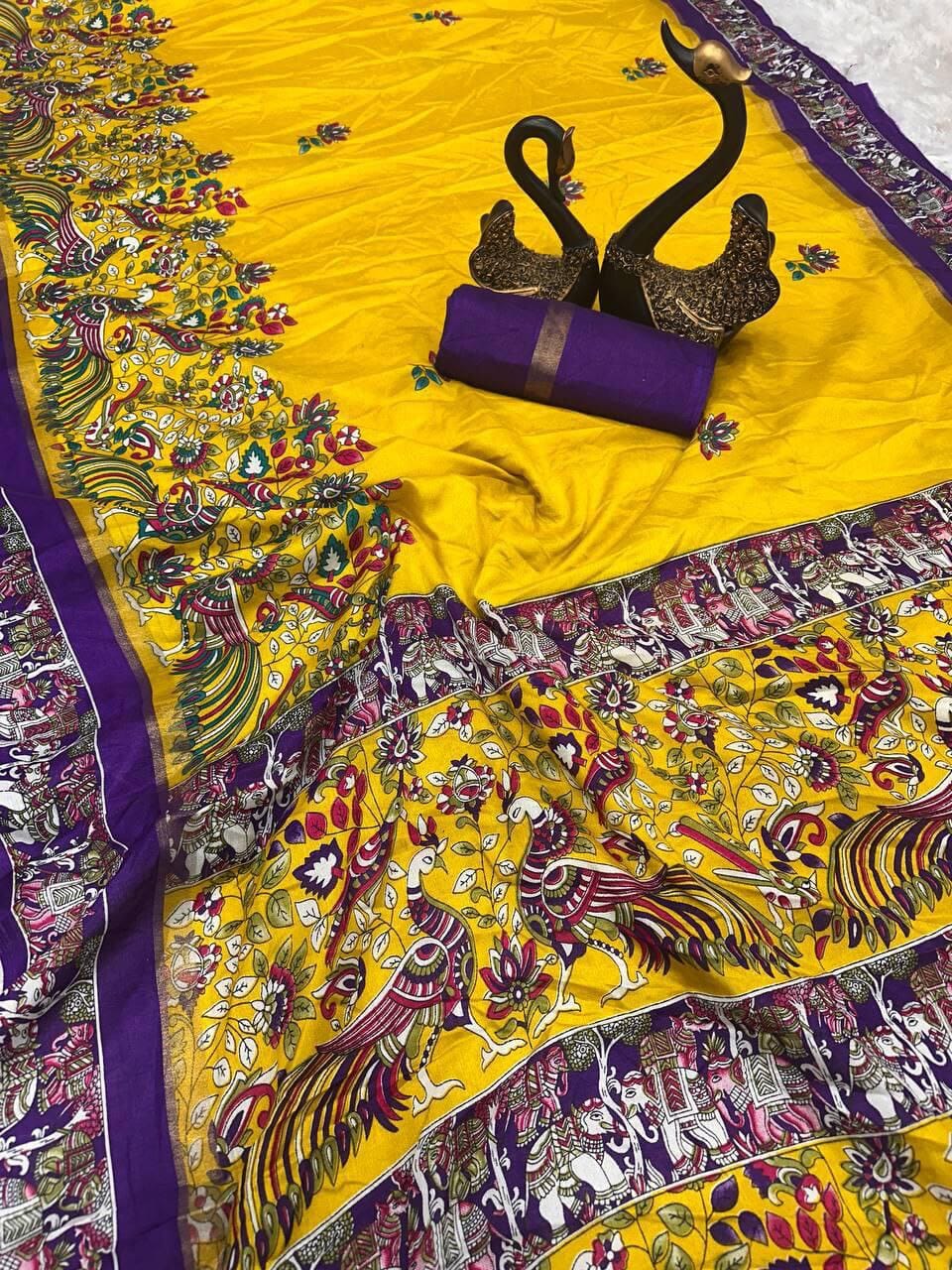 Yellow Banarsi Pattu Silk Saree Silk Saree Shopin Di Apparels 