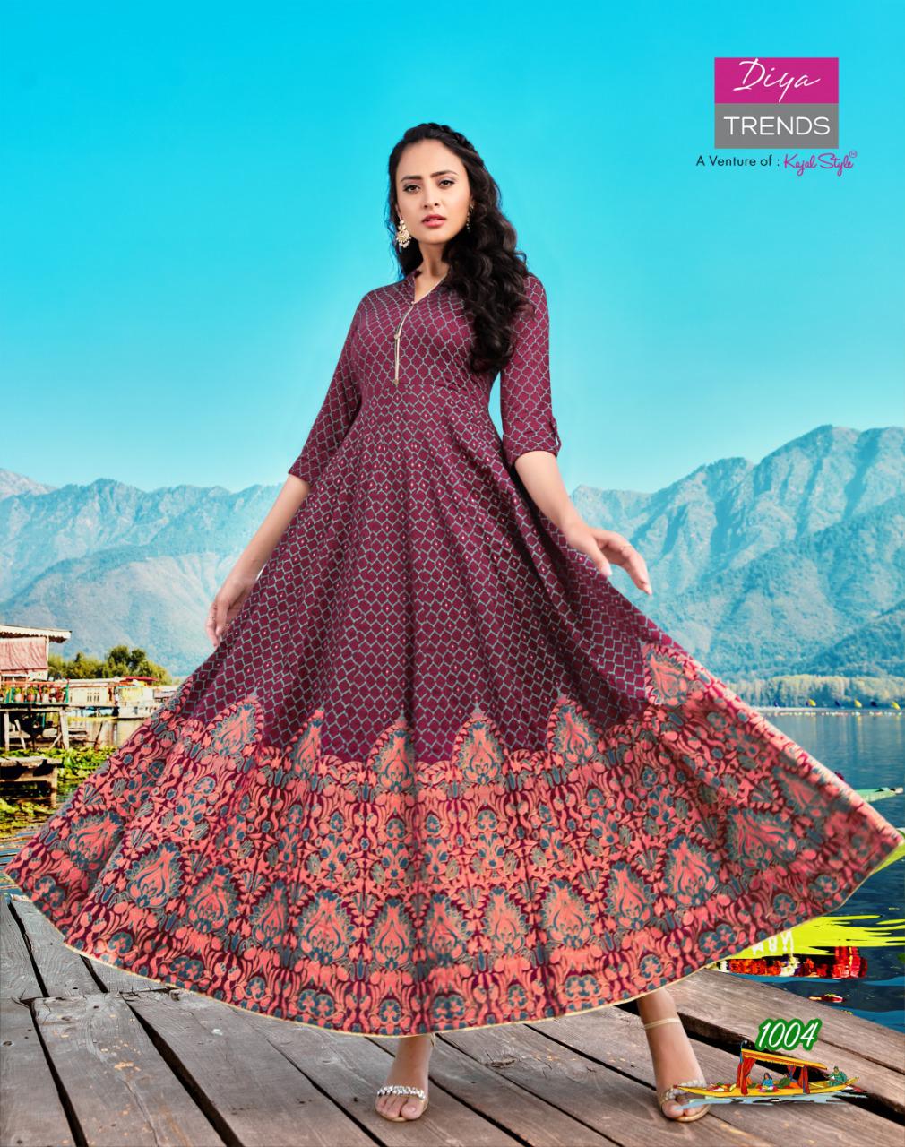 Kajal Style Designer Kurtis Suits Shopin Di Apparels