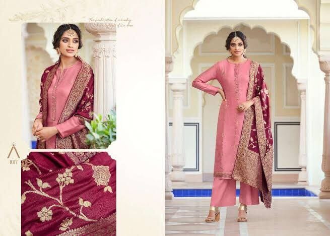 1017 Anika Designer Printed Plazzo Suit designer suits Amirah 