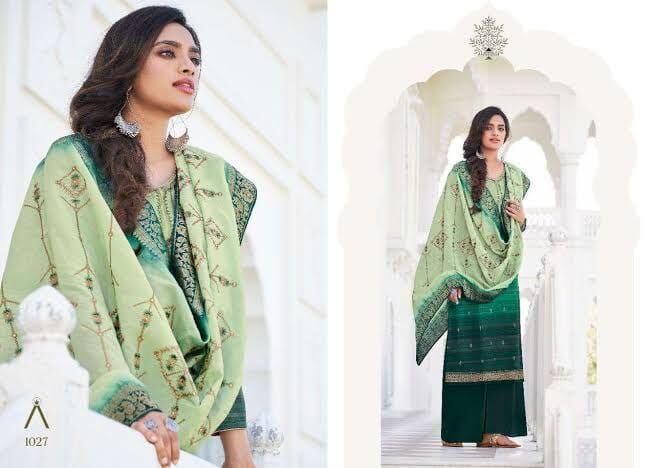 1027 Anika Designer Printed Plazzo Suit designer suits Amirah 