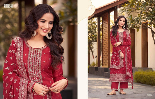 16086 Amirah Straight Cut Designer Suit designer suits Amirah 