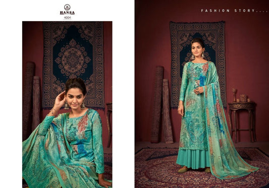 4004 Hansa Printed Straight Cut Designer Suit designer Suits Hansa 