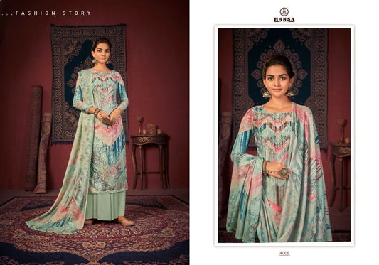 4006 Hansa Printed Straight Cut Designer Suit designer Suits Hansa 