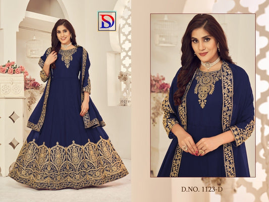 Wedding wear Georgette Anarkali Designer Suit Designer Suit Shopindiapparels.com 